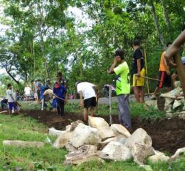 Kerja Bakti Pengerjaan Talud Dusun Plumbungan Desa Gedangrejo